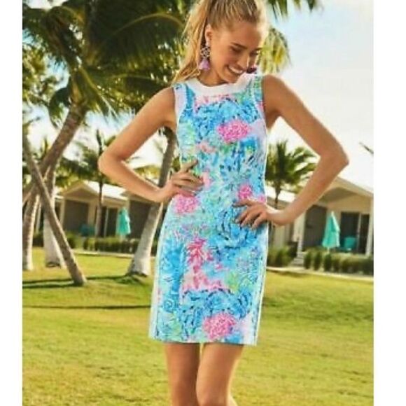 NWT Lily Pulitzer Mila Shift Dress 0 Sink or Swim - Picture 1 of 12